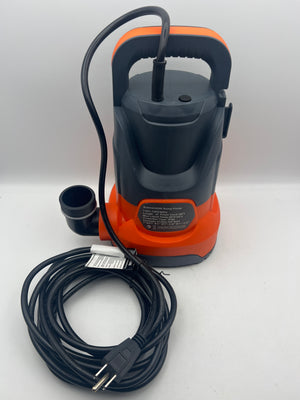 Sump Pump Submersible Water Pump 1HP 4500 GPH Portable Transfer Utility Pump for Pool Draining and Basement Flooding