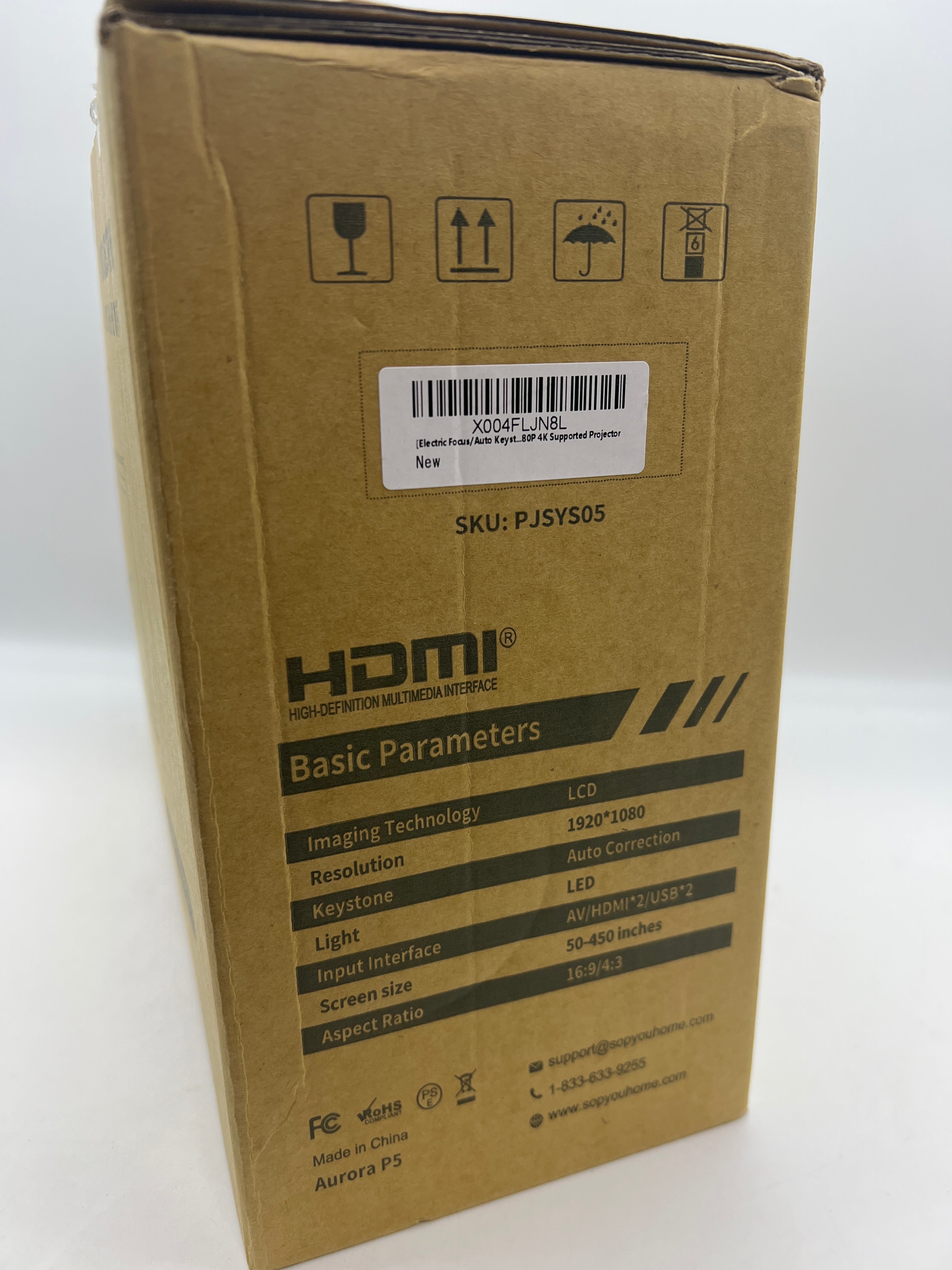 SOPYOU Projector with WiFi and Bluetooth