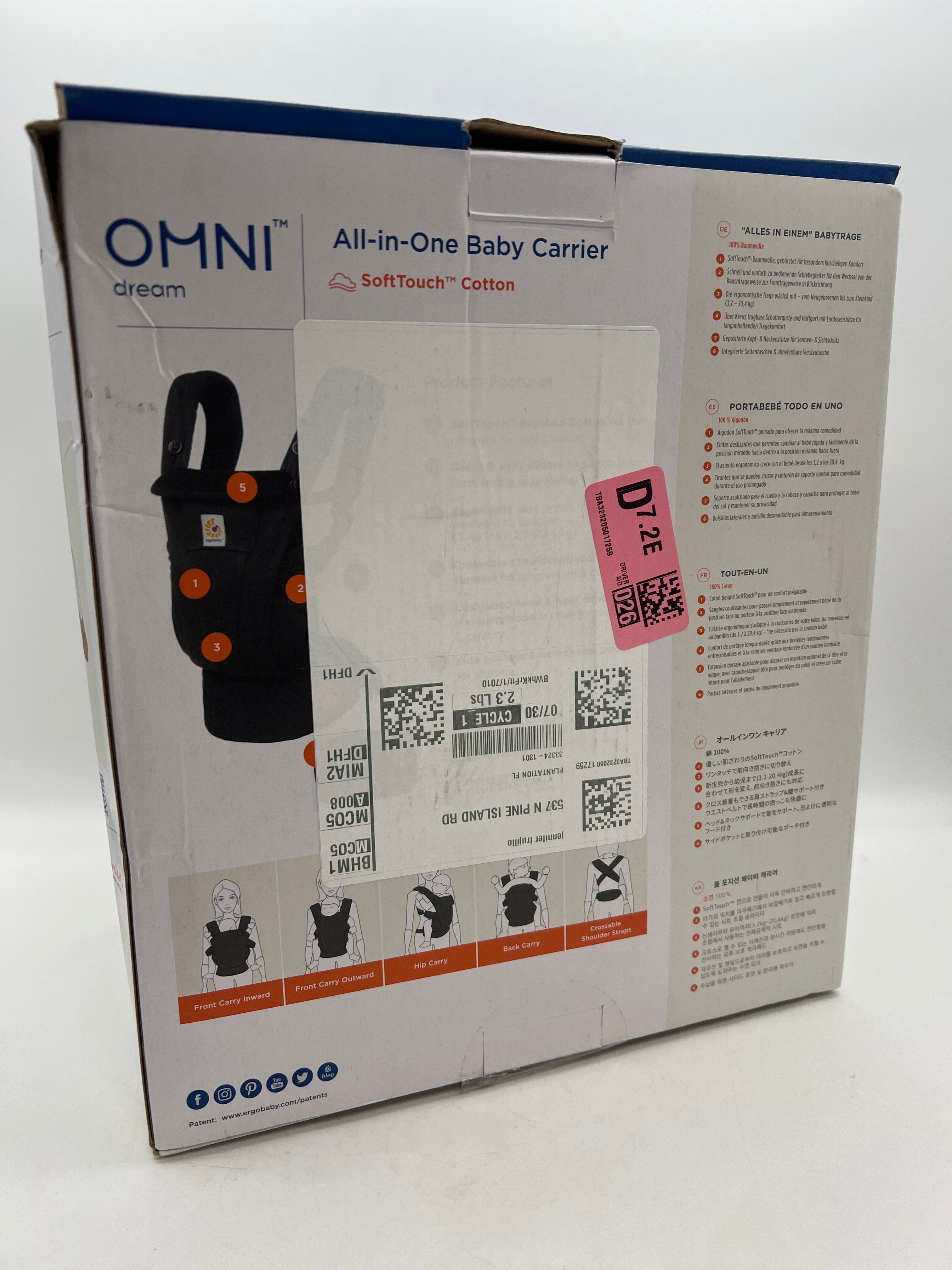 Ergobaby Omni Dream Baby Carrier