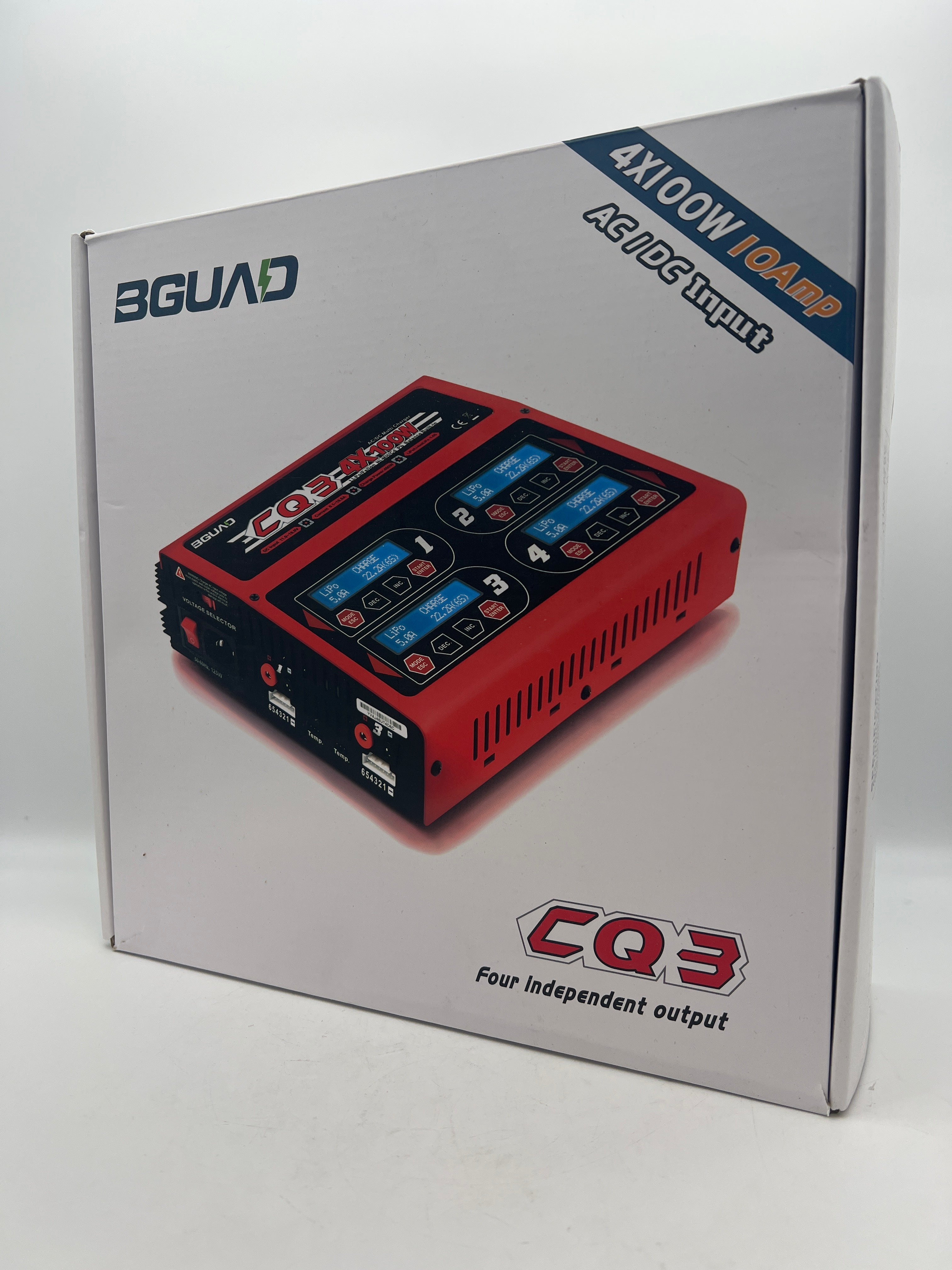 BGUAD 100Wx4/10Ax4 AC/DC 4 Port RC LiPo Charger Discharger