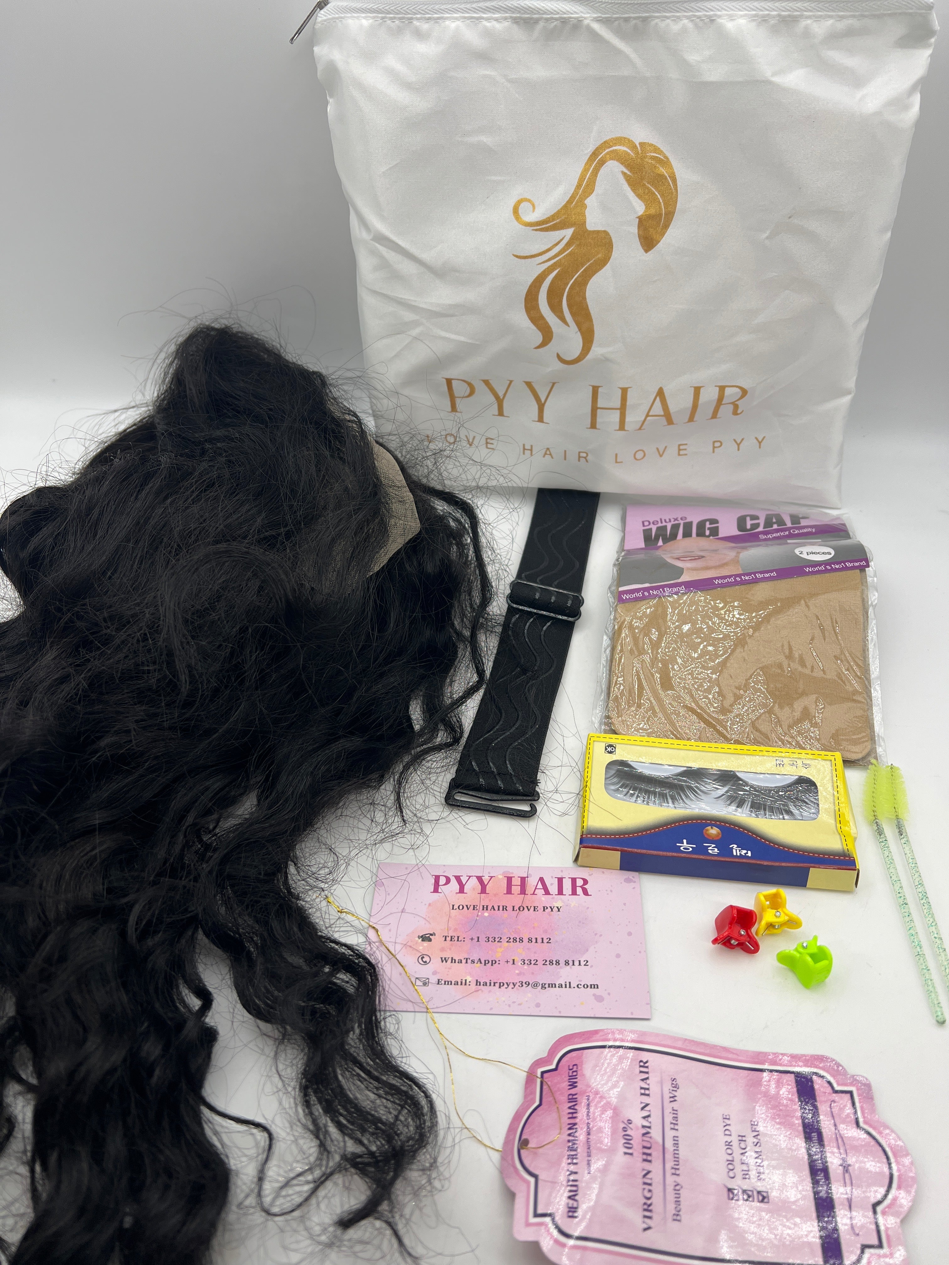 PYY Deep Wave Lace Front Wig 24 inch