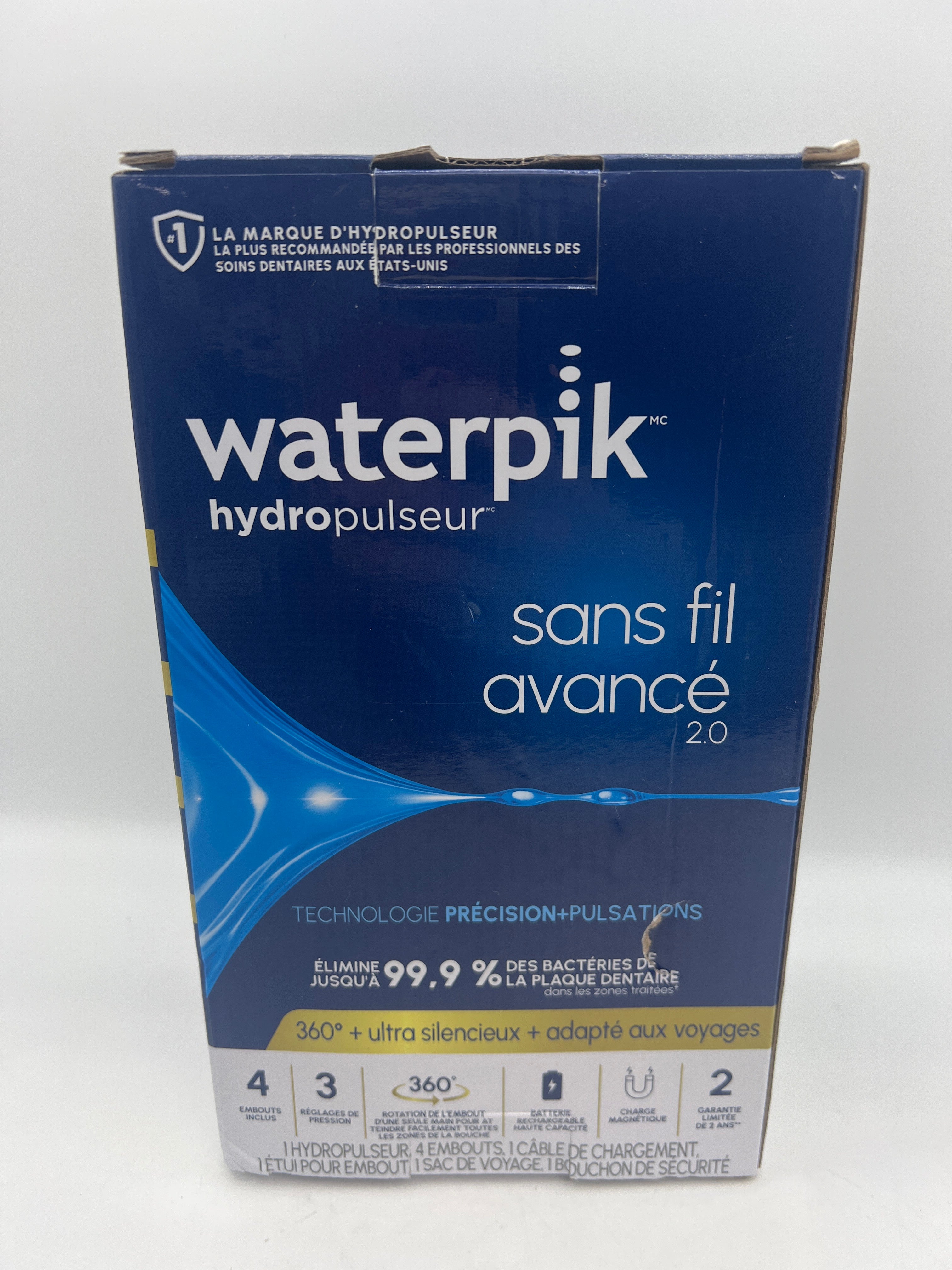 Waterpik Cordless Advanced 2.0 Water Flosser – Black WP-582