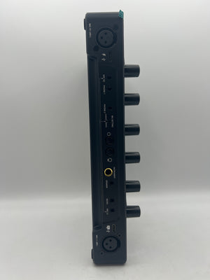 Podcast Equipment Bundle for 2 with Audio Interface DJ Mixer and 48V XLR Condenser Microphones