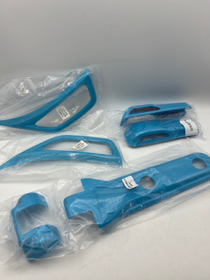 E-cowlboy 26PCS Exterior Trim Kit for Jeep Wrangler JL JLU 2018-2025 - Light Blue