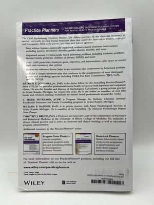 The Child Psychotherapy Treatment Planner open pages