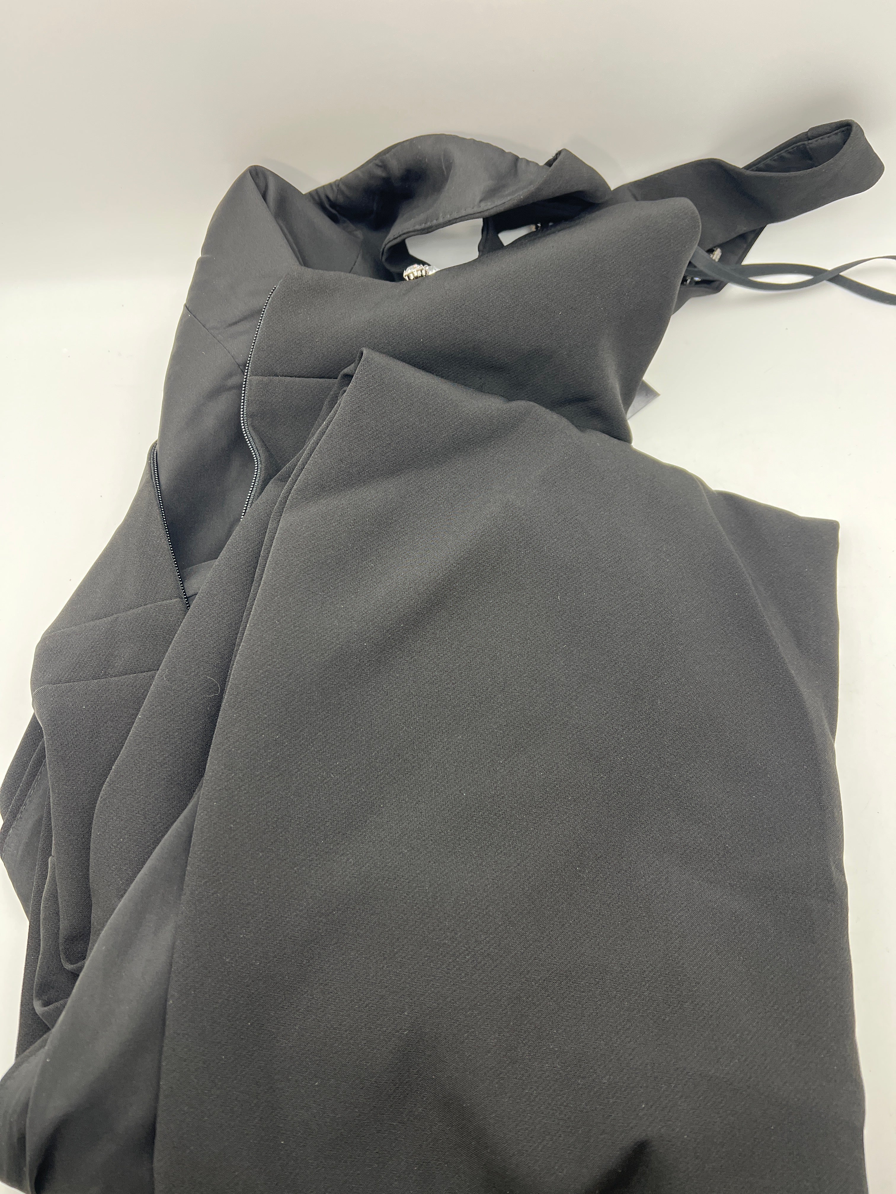 Alivia Gown in Stretch Crepe Black