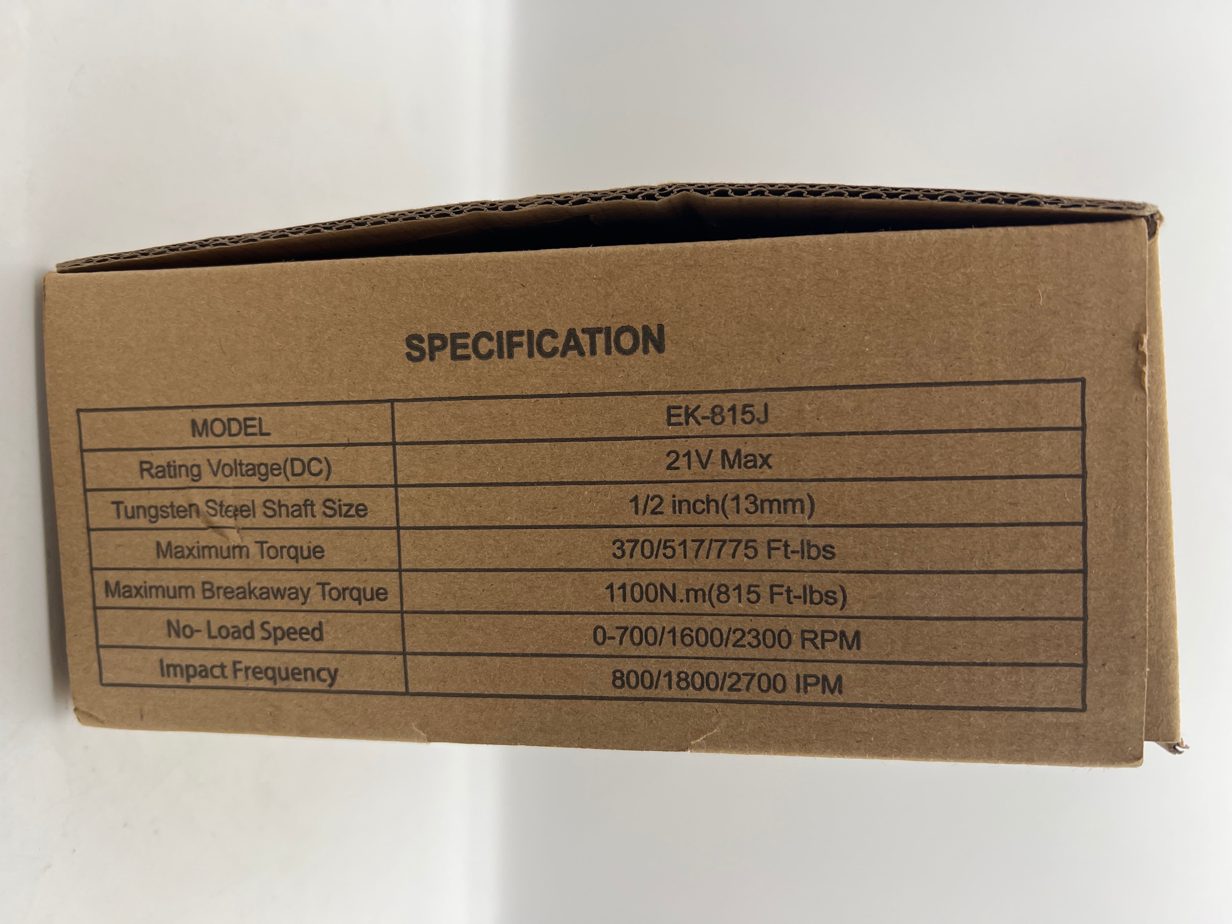 EWORK 21V 1/2" Brushless Cordless Impact Wrench