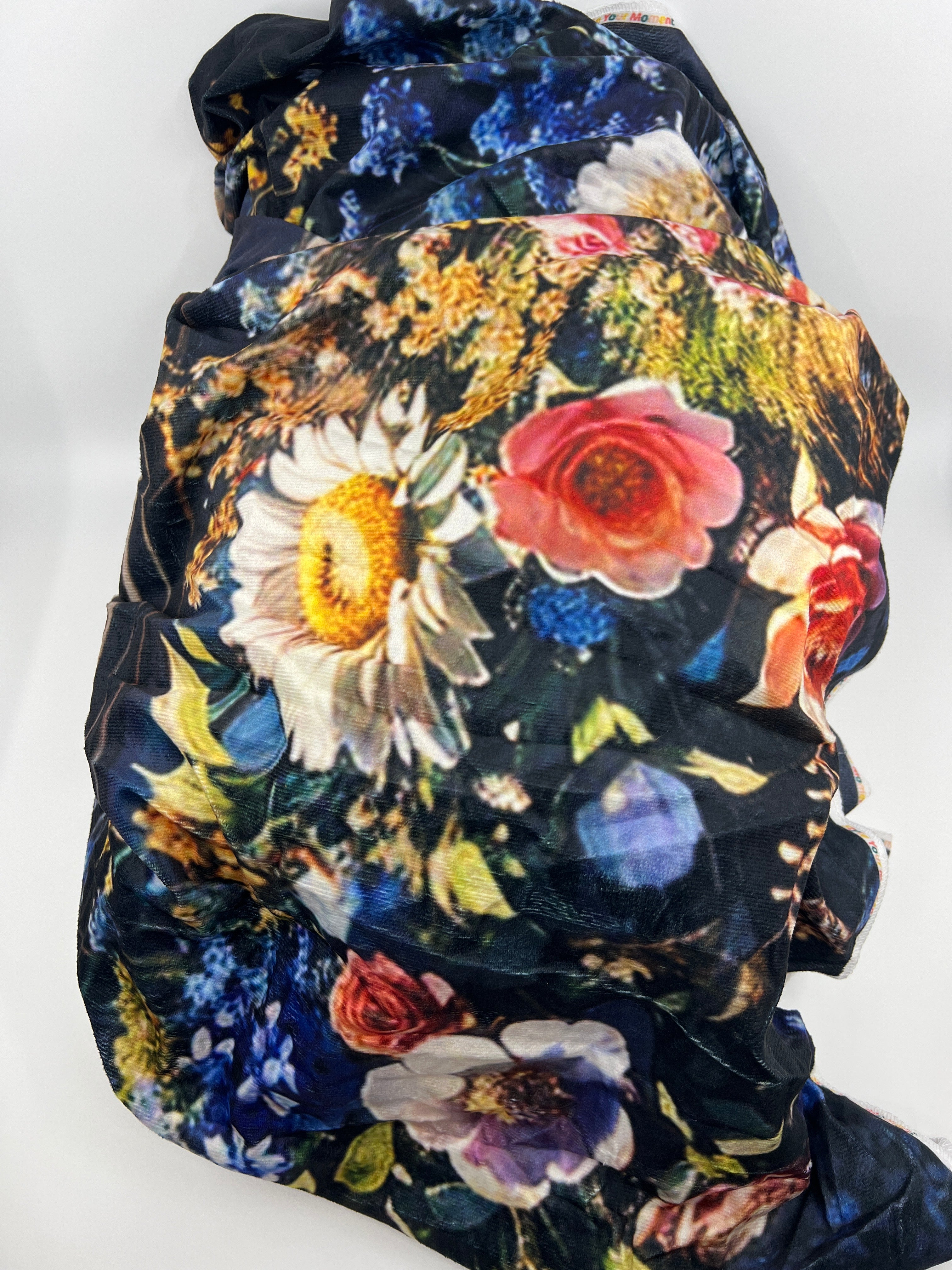 Kate Boho Blue Photography Background Retro Flower Wall Backdrop 10x10ft