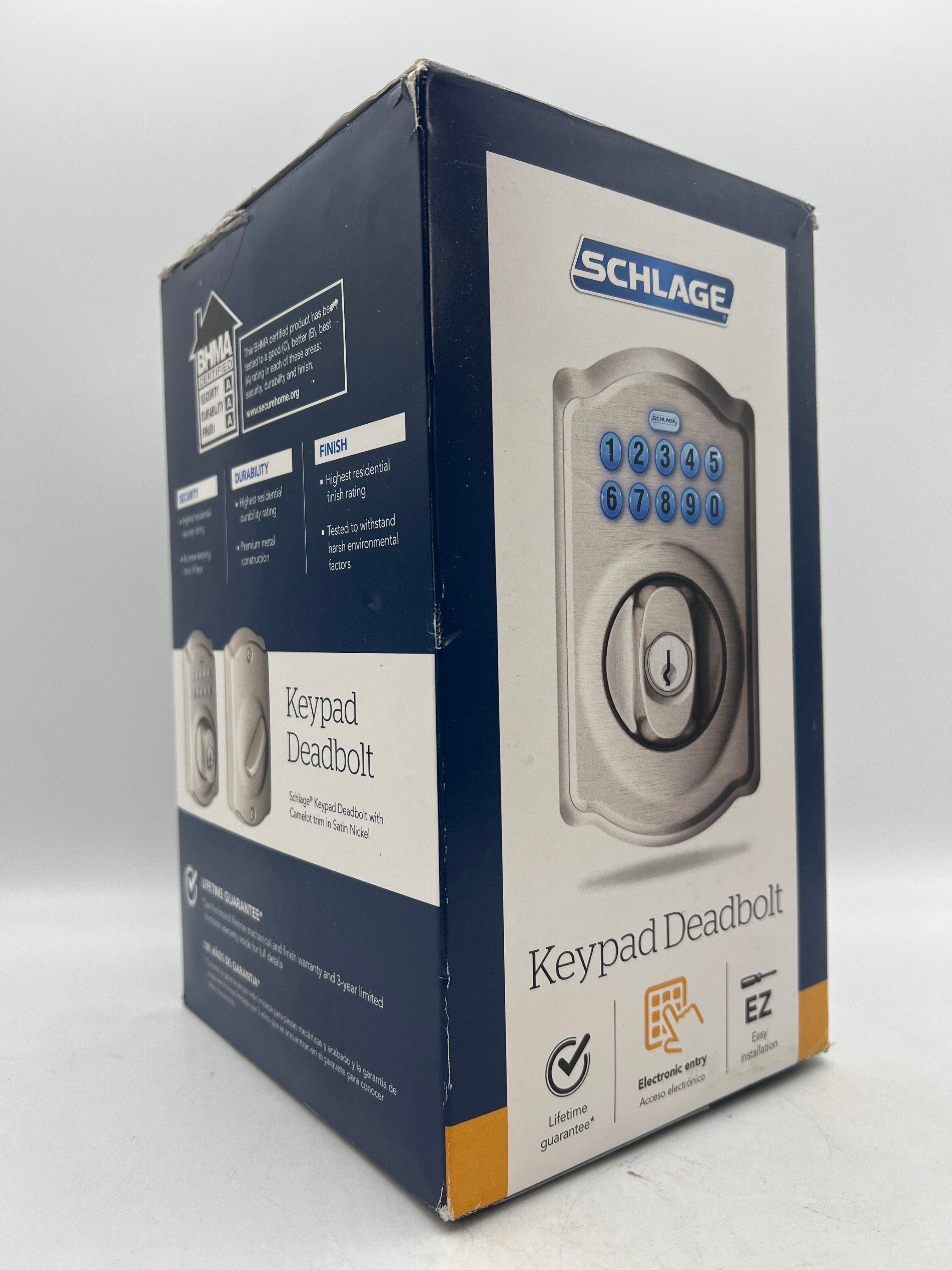 Schlage BE365 V CAM 619 Camelot Keypad Deadbolt