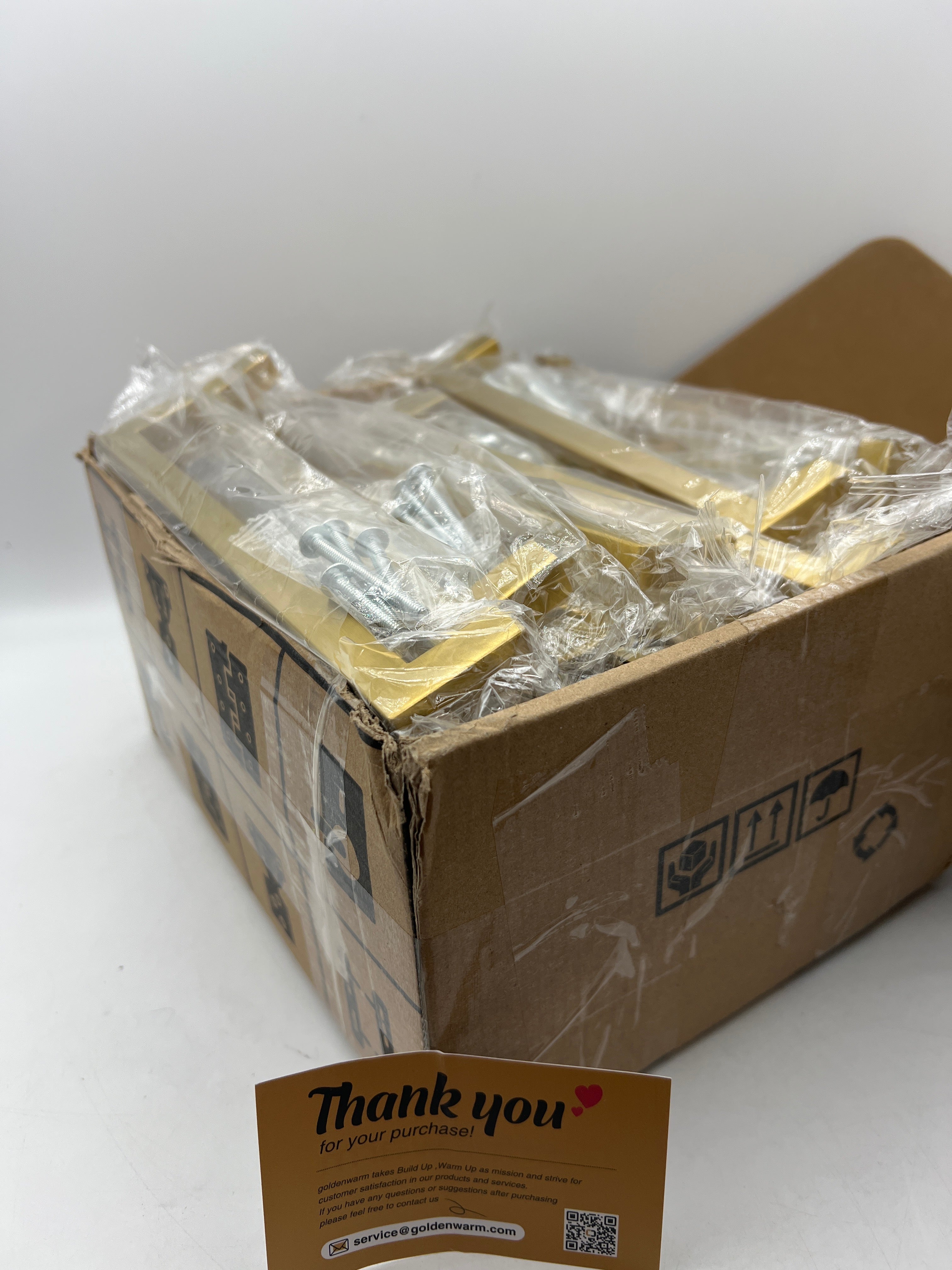 Goldenwarm brass cabinet pulls