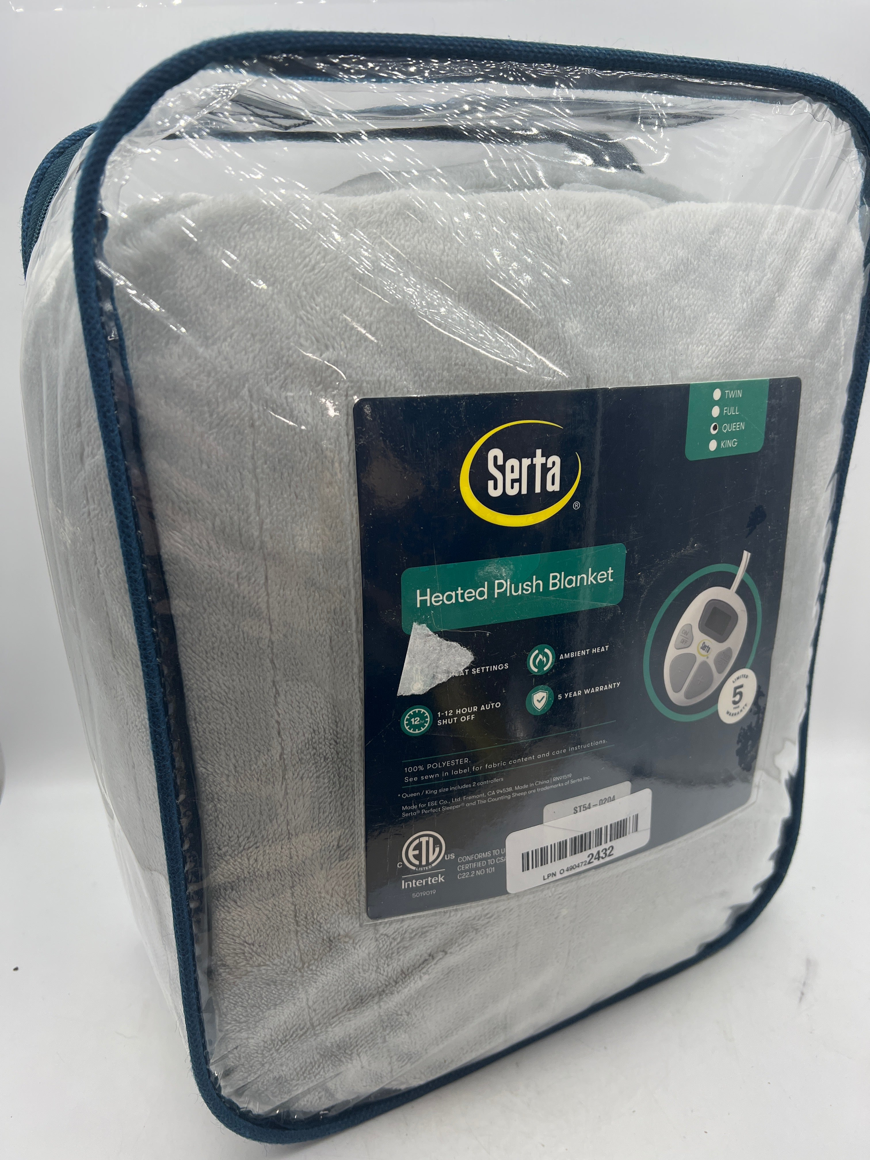 Serta Electric Blanket Queen Size