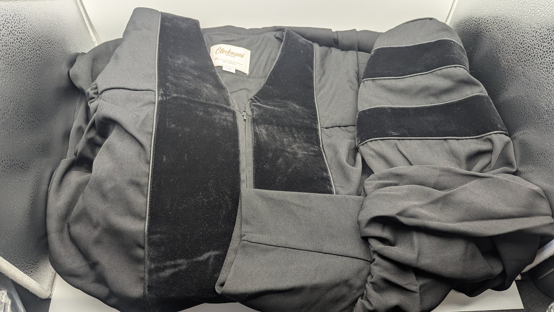 CLERKMANS Unisex Deluxe Doctoral Graduation Gown Set 54XL