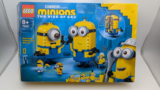 Lego Minions: The Rise of Gru: Brick-Built Minions and Their Lair (75551) Building Set for Kids (876 Pieces)