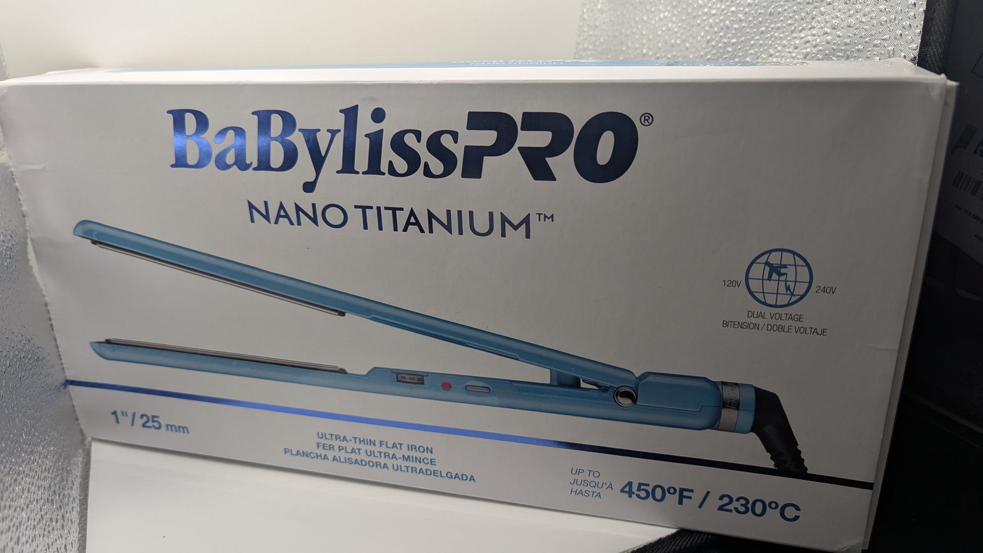 BaBylissPRO Nano Titanium Flat Iron close-up