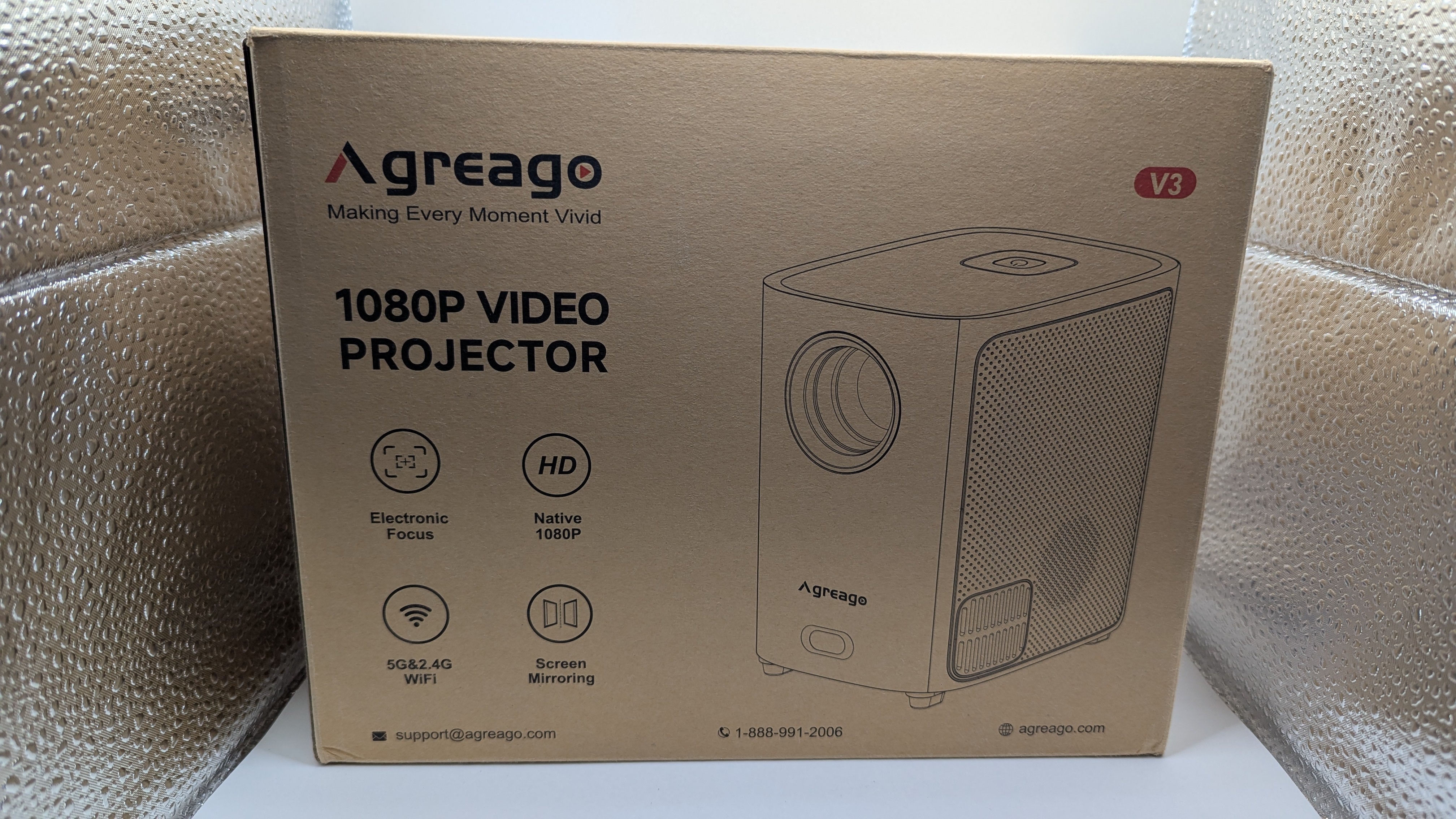 Native 1080P Agreago Projector