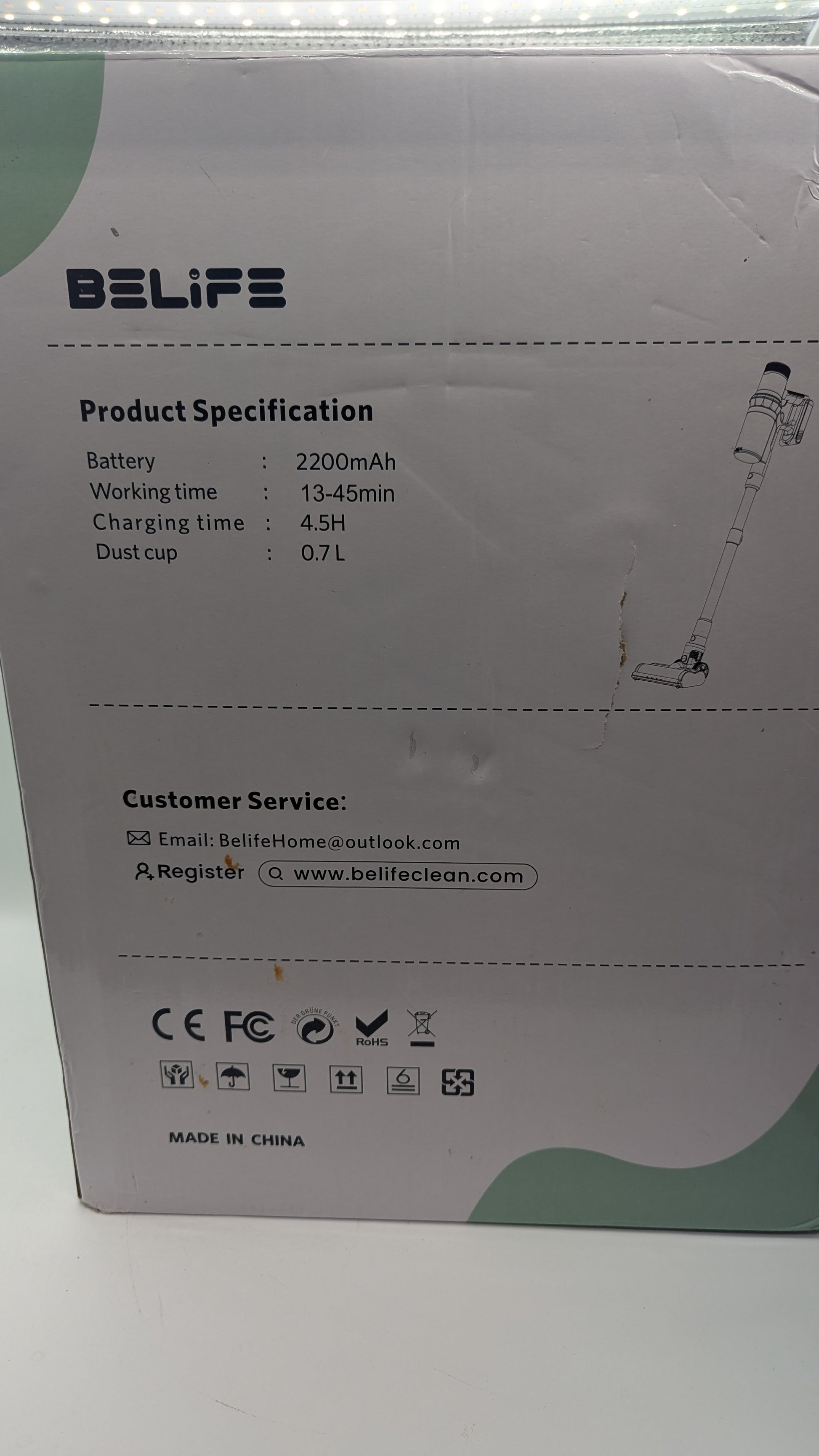 Belife BVC11 Cordless Vacuum Cleaner
