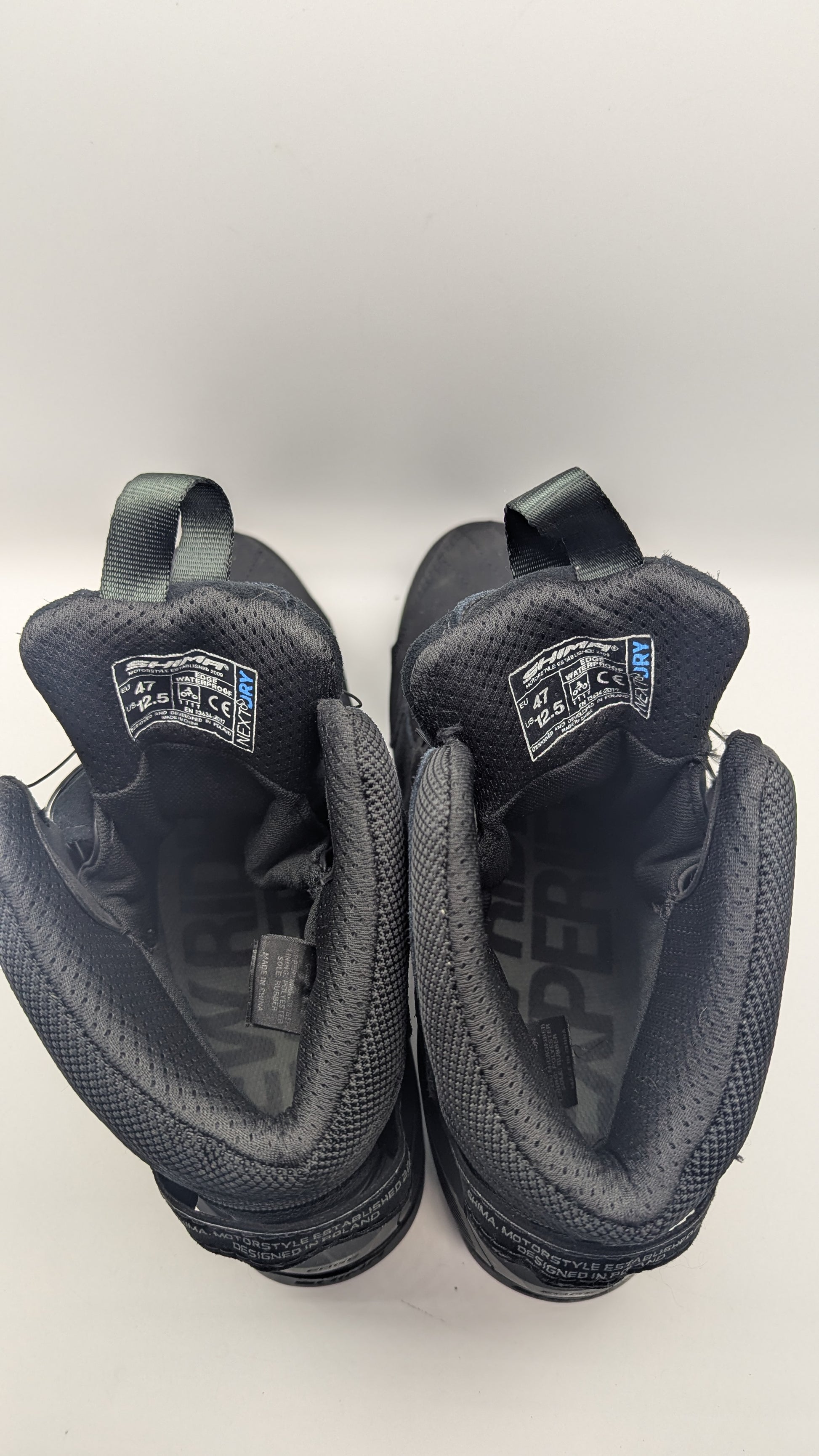 SHIMA EDGE WP Motorcycle Shoes Black 12.5