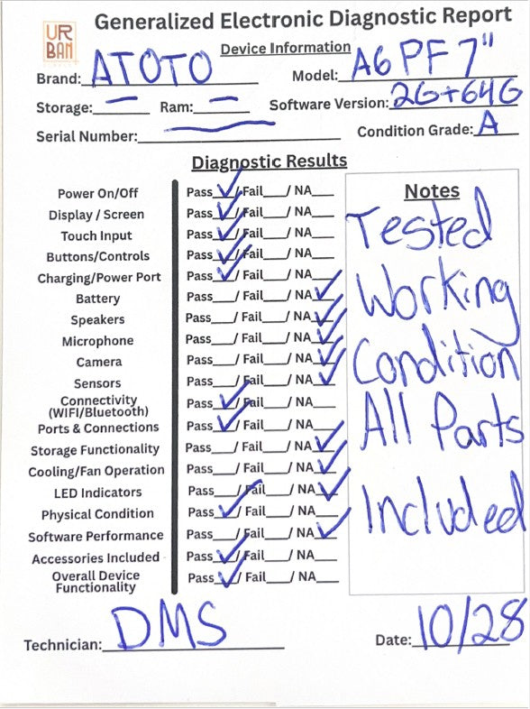 ATOTO A6 PF 7" Car Stereo