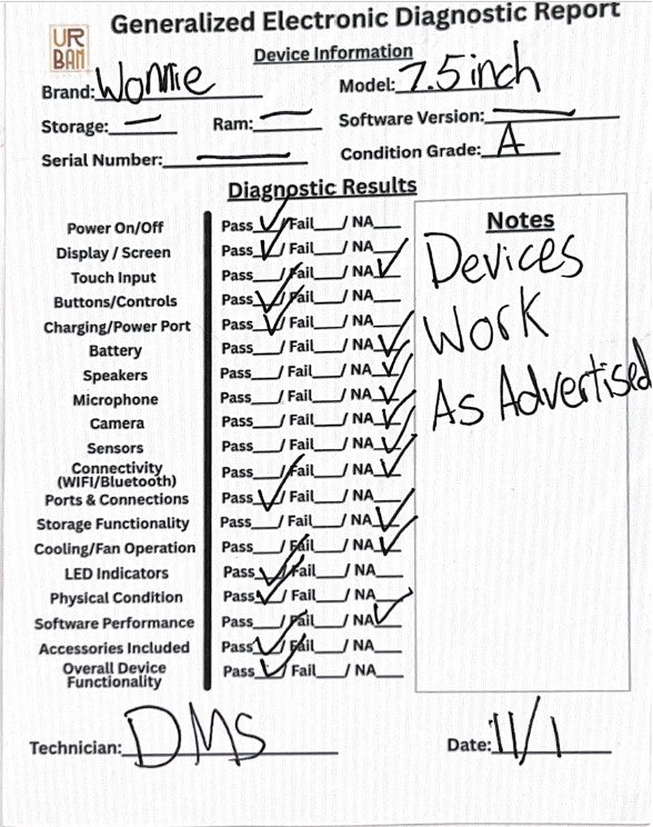 WONNIE 7.5 Inch Car DVD Player
