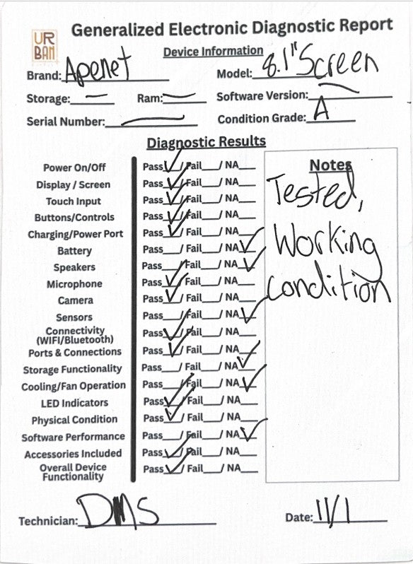 Apenet Wireless CarPlay Screen