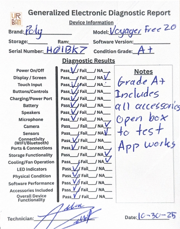 Poly Voyager Free 20 True Wireless Earbuds