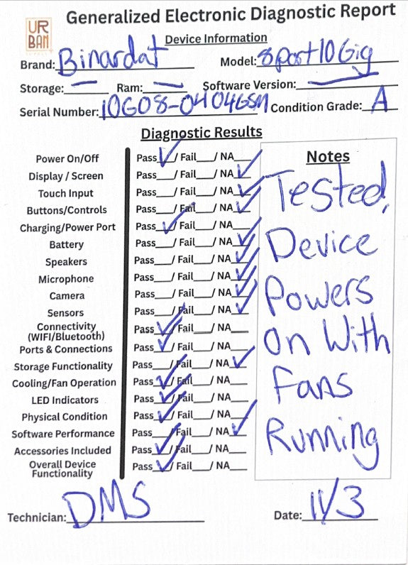 Binardat 8 Port 10 Gigabit Managed Switch