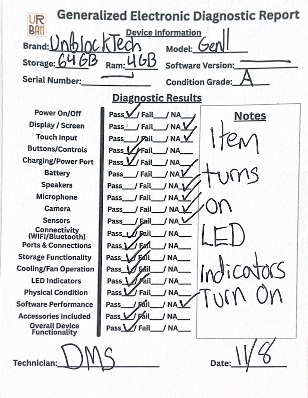 Unblock Tech UB11 H618 Gen11 64GB Flash 4GB RAM DDR3