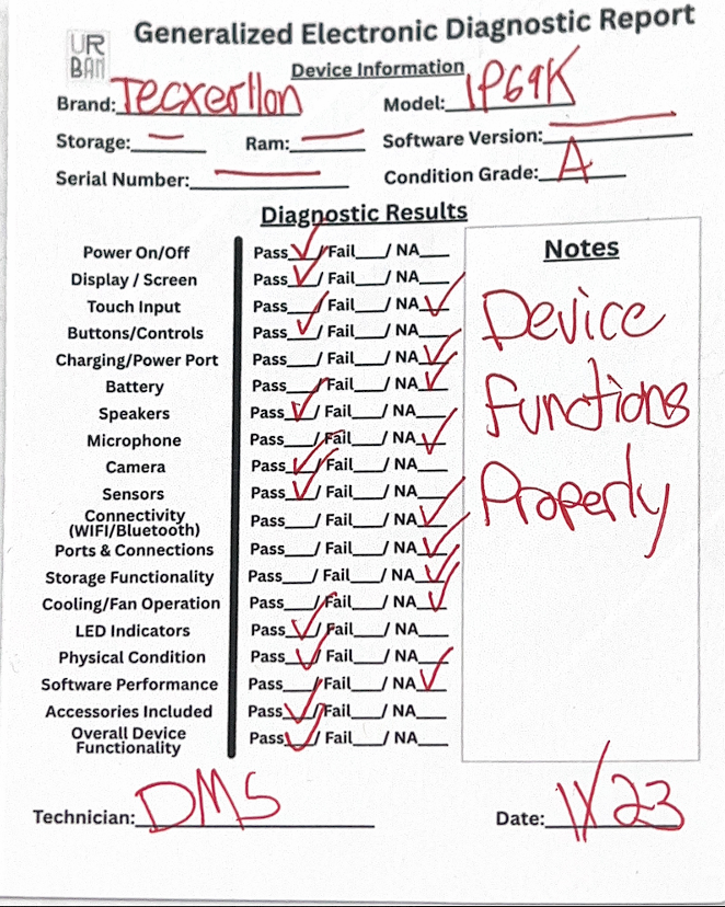 TECXERLLON Backup Camera