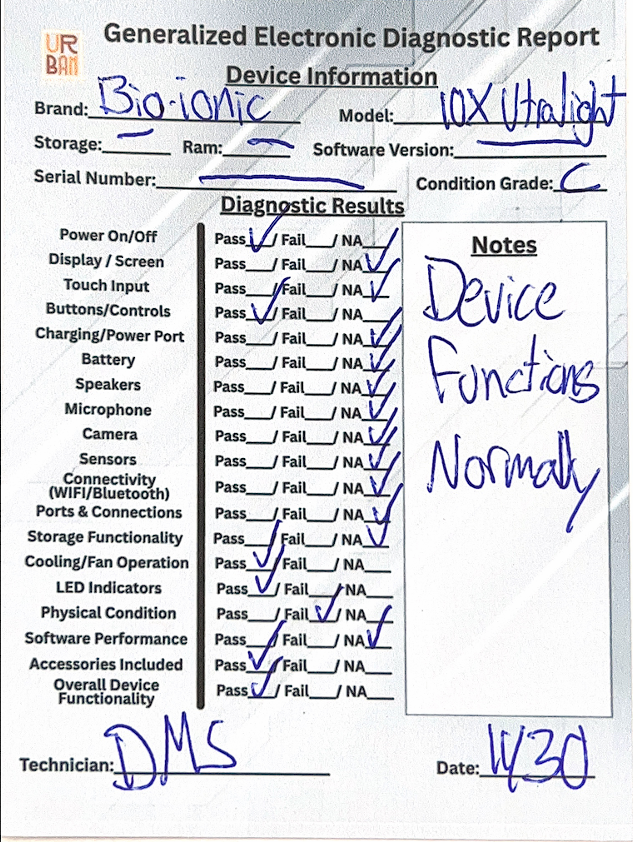 Bio Ionic 10X UltraLight Speed Hair Dryer