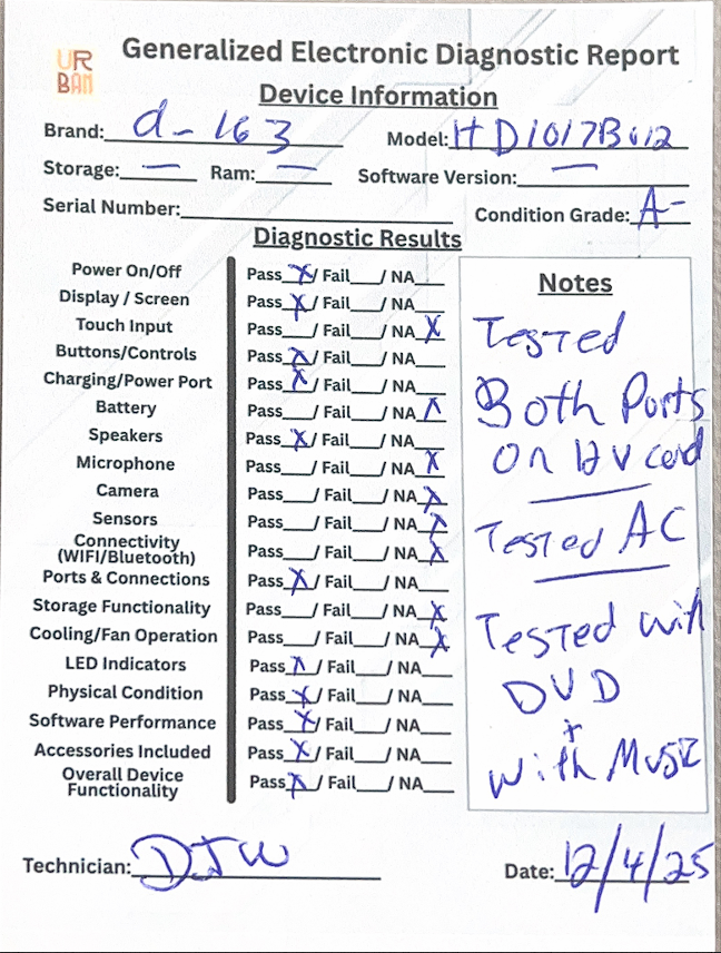 DESOBRY 10.5" Dual Screen Car DVD Player