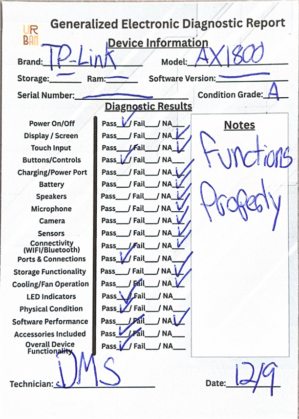 TP-Link AX1800 WiFi 6 Router V4