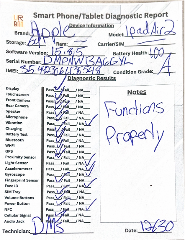 2014 Apple iPad Air 2