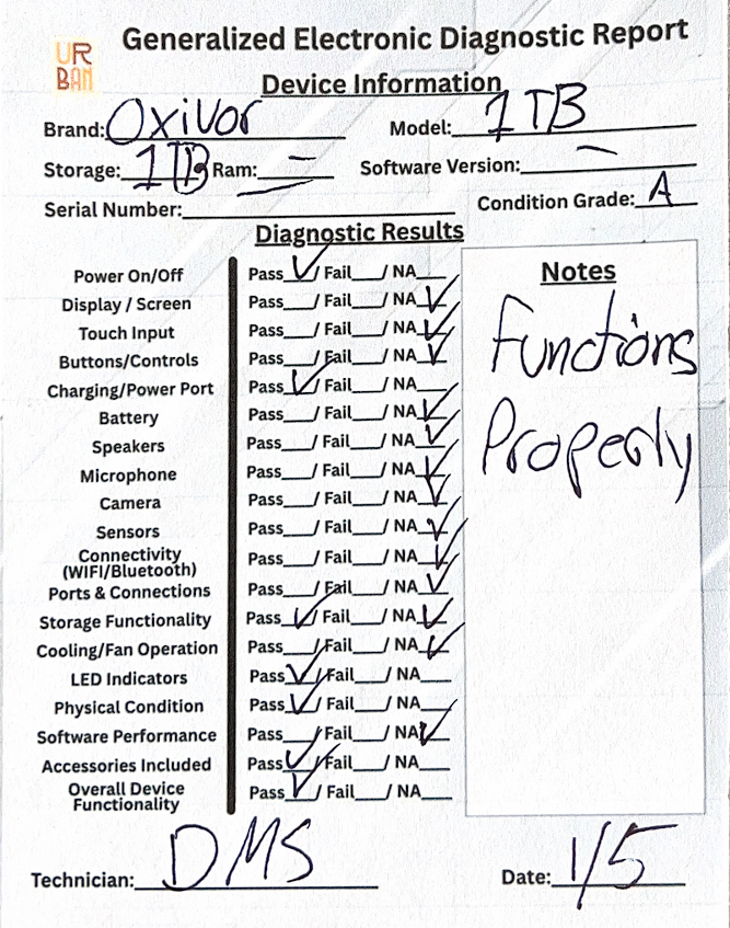 1TB External Hard Drive