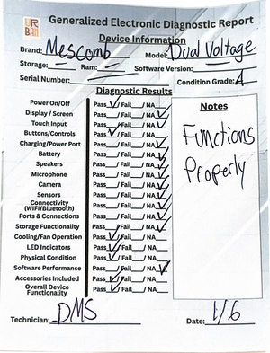 MESCOMB Dual Voltage Hair Dryer Brush