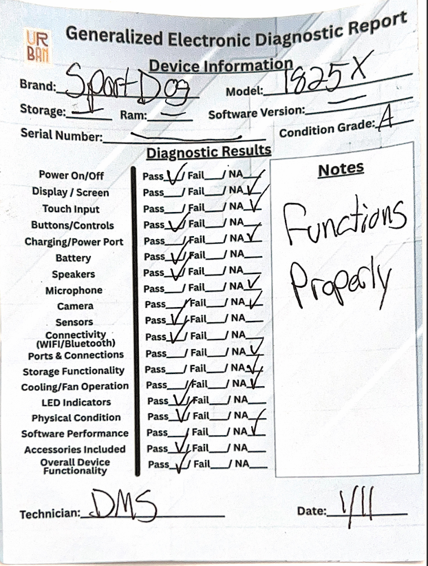 SportHunter 1825X Remote Trainer