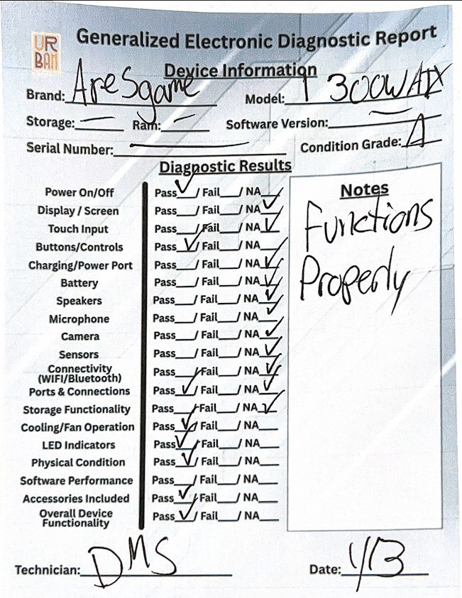 ARESGAME 1300W ATX 3.0 PCIE 5.0 Power Supply