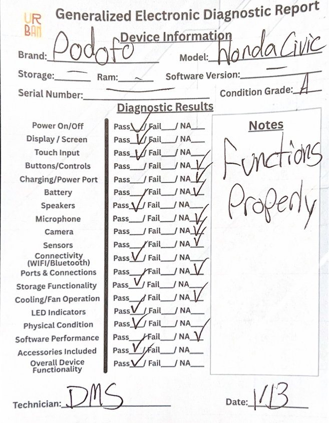 Podofo Radio for Honda Civic 2006-2011