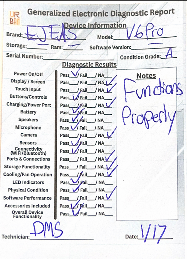 EJEAS V6 Pro Bluetooth Headset
