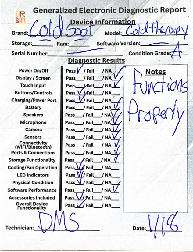 COLDSOOT Cold Therapy Machine