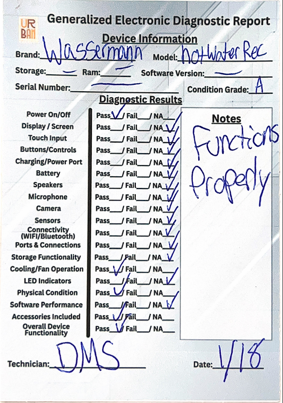 Wassermann Instant Hot Water Recirculating Pump Kit