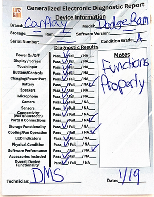 Car Radio for Dodge Ram 1500 2500 3500 2013-2018