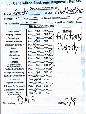 KARDV Cordless Vacuum Cleaner