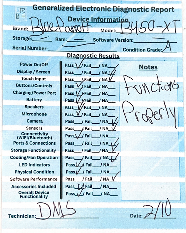 BlueParrott B450-XT Mono Bluetooth Wireless Headphones