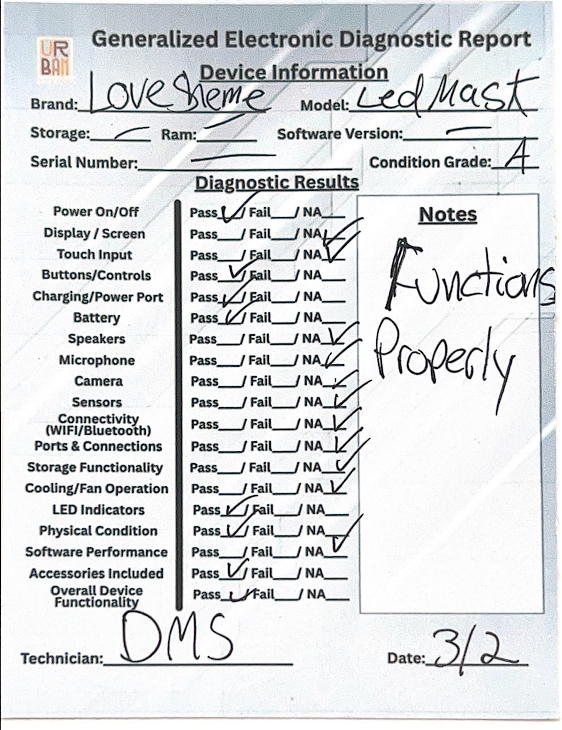 Lovsheme Red Light Therapy Mask