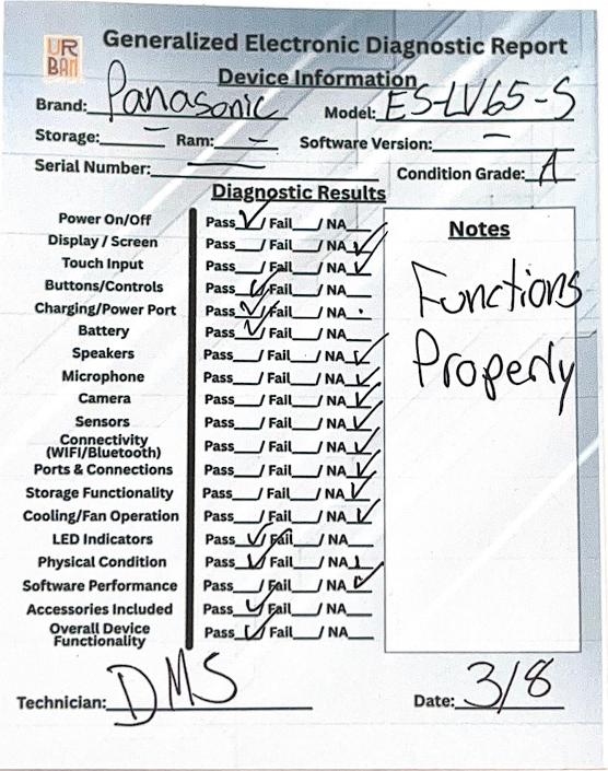 Panasonic ARC5 Electric Razor