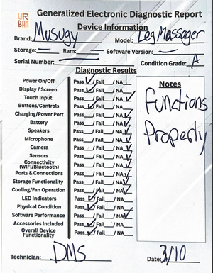 Musugy Leg Massager with Heat and Compression