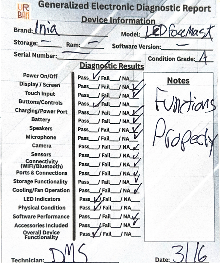 INIA Red Light Therapy Mask
