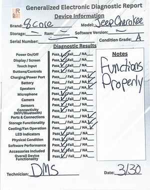 8 Core Qualcomm Car Radio for Jeep Cherokee 2013-2018