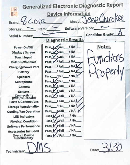 8 Core Qualcomm Car Radio for Jeep Cherokee 2013-2018