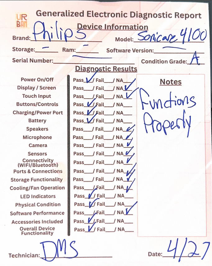 Philips Sonicare 4100 Series Electric Toothbrush